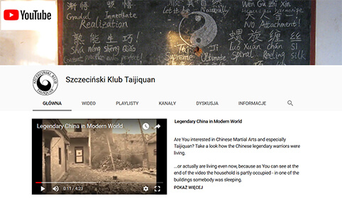 Szczeciński Klub Taijiquan na YouTube
